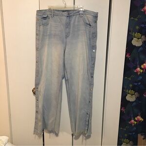 RACHEL Rachel Roy Side Snap Jean Size 20W Preowned
